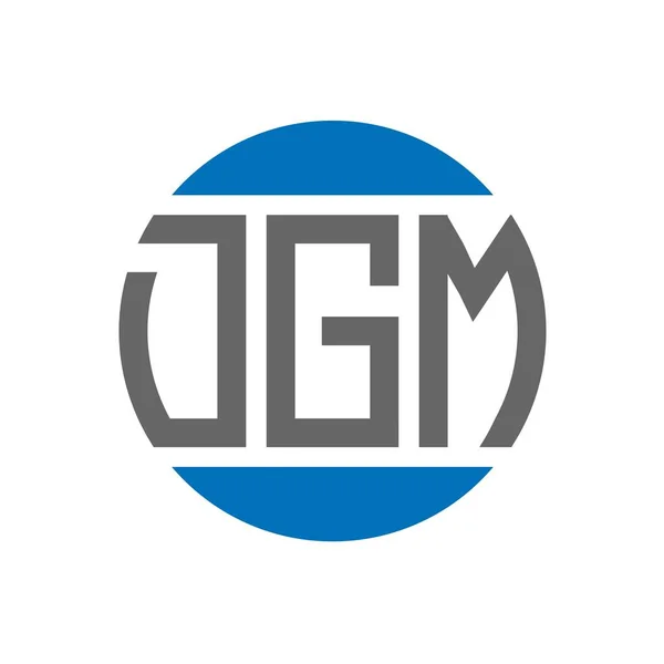 Design Del Logo Della Lettera Dgm Sfondo Bianco Dgm Iniziali — Vettoriale Stock