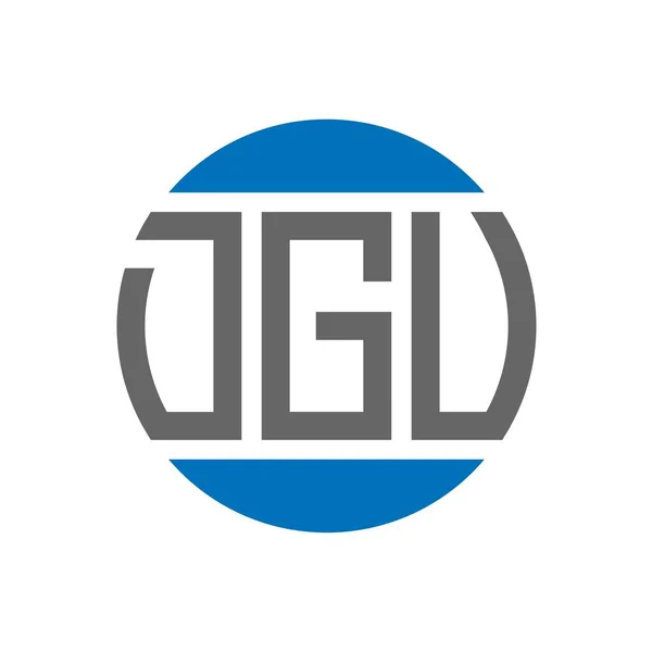 Diseño Del Logotipo Letra Dgv Sobre Fondo Blanco Dgv Iniciales — Vector de stock