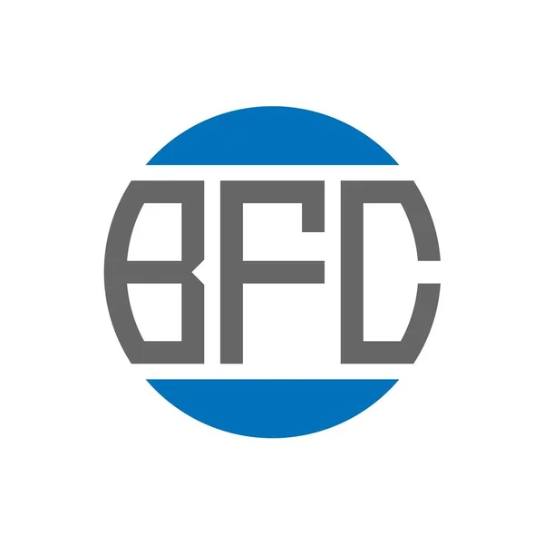 Návrh Loga Bfc Bílém Pozadí Bfc Kreativní Iniciály Kruhové Logo Stock Ilustrace