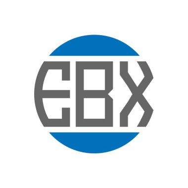 Beyaz arkaplanda EBX harfli logo tasarımı. EBX yaratıcı paraf dairesi logosu. EBX harf dizaynı. Beyaz arkaplanda EBX harf logosu tasarımı. EBX yaratıcı paraf dairesi logosu. EBX harf tasarımı.