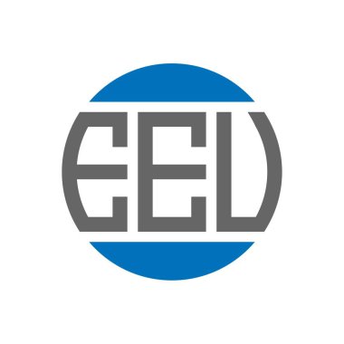 Beyaz arka planda EEU harfi logo tasarımı. AB yaratıcı paraf dairesi logosu konsepti. EEU mektup tasarımı.