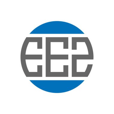 Beyaz arka planda AÇZ harf logosu tasarımı. AÇZ 'nin baş harfleri daire logosu. AÇZ harf tasarımı.