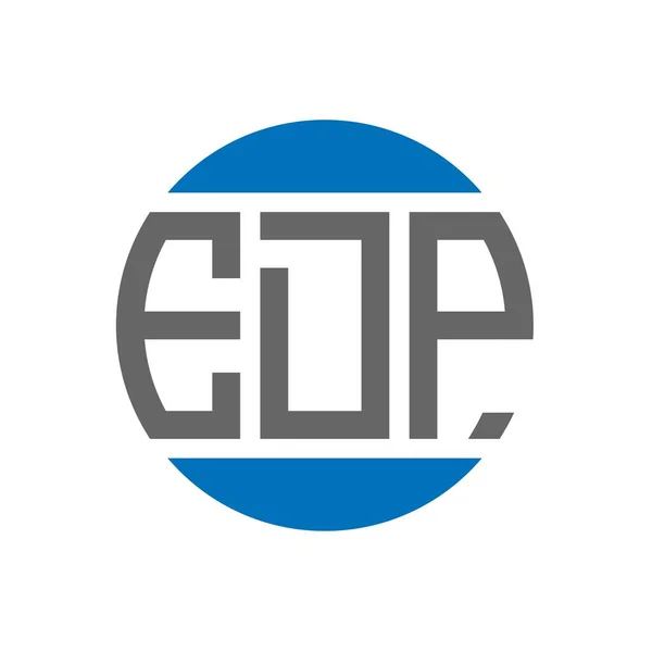 Edp 디자인은 Edp 크리에이티브 이니셜은 개념을 따른다 Edp 디자인 — 스톡 벡터