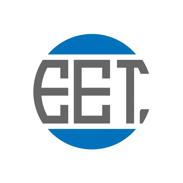 배경에 Eet 디자인 Eet 크리에이티브 이니셜은 개념을 따른다 Eet 디자인 — 스톡 벡터