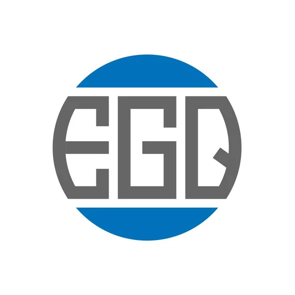 Egq 디자인 배경에 Egq 크리에이티브 이니셜 Egq 디자인 — 스톡 벡터
