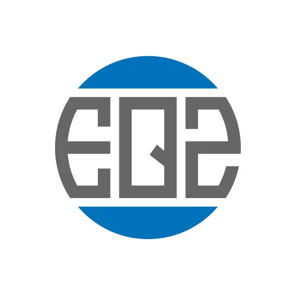 Eqz Lettre Logo Design Sur Fond Blanc Eqz Initiales Créatives — Image vectorielle