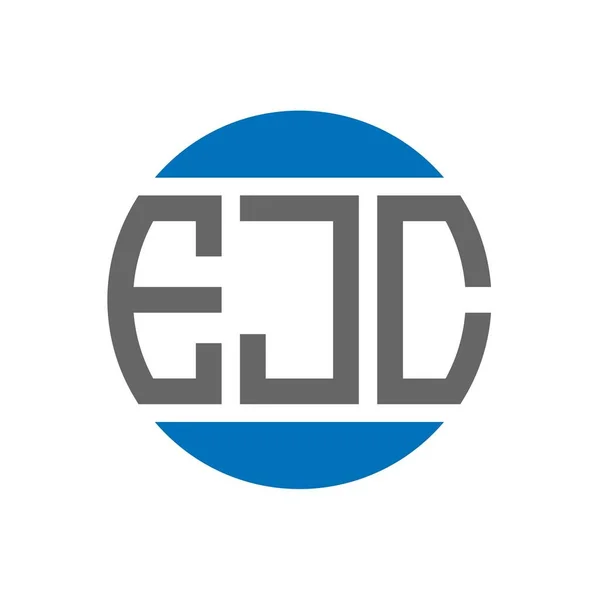 Ejc Schriftzug Logo Design Auf Weißem Hintergrund Ejc Kreative Initialen Stockillustration