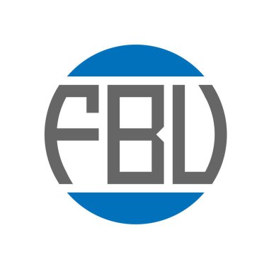 Beyaz arkaplanda FBV harf logosu tasarımı. FBV yaratıcı paraf dairesi logosu. FBV harf tasarımı.