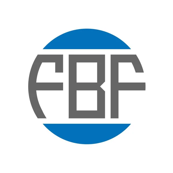 Fbf Lettre Logo Design Sur Fond Blanc Fbf Initiales Créatives — Image vectorielle