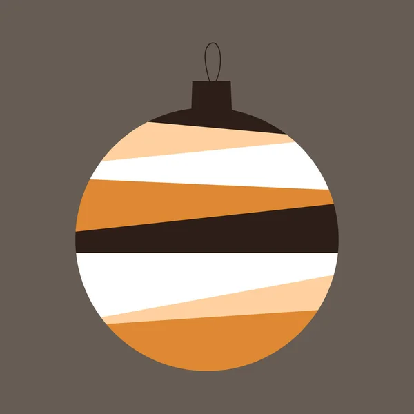 Décoration de Noël dans un style polygonal. Bauble, ornement, ballon — Image vectorielle