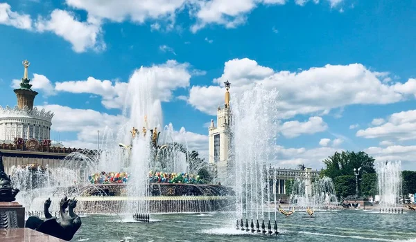 Panoramic View Moscow Historic Buildings International Business Center — Stock Photo, Image