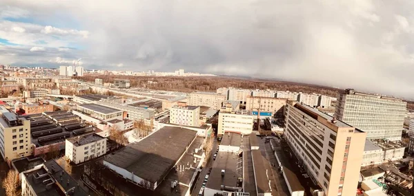 Vue Panoramique Moscou Bâtiments Historiques Centre Affaires International — Photo
