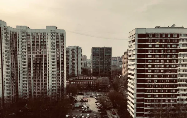 Vista Panorâmica Moscovo Prédios Históricos Centro Negócios Internacional — Fotografia de Stock