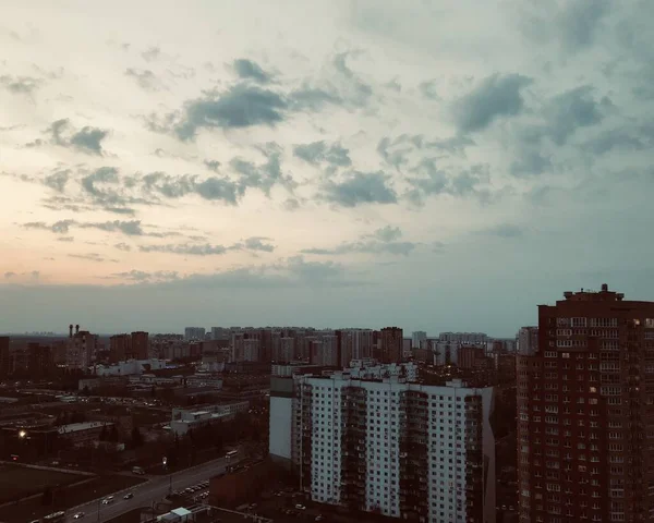 Panoramatický Výhled Moskvu Historické Budovy Mezinárodní Obchodní Centrum — Stock fotografie
