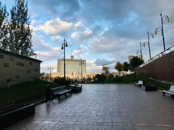 Uitzicht Moskou Historische Gebouwen Internationaal Zakencentrum — Stockfoto
