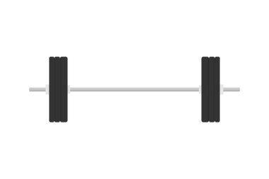 Halter düz. Spor salonu, spor salonu ve spor merkezi için tasarım elemanı. İzole vektör illüstrasyonu 