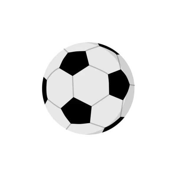 Football Soccer Ball Flat Style Graphic Web Design Logo Isolated — Stock Vector