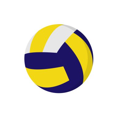 Voleybol. Grafik ve web tasarımı için düz biçim, logo.