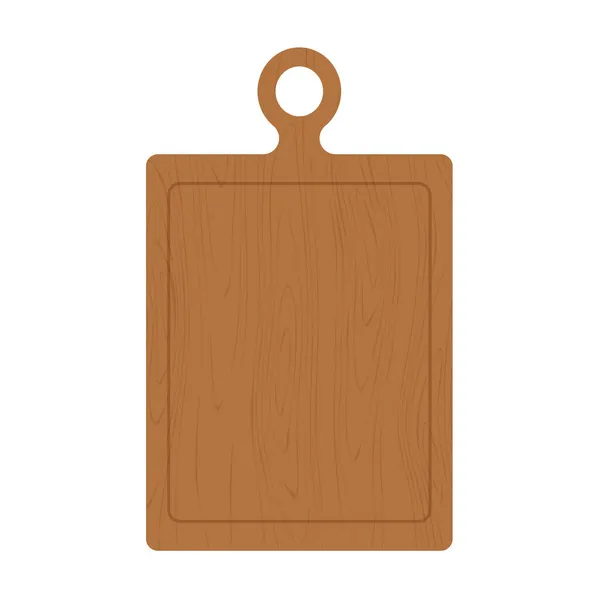 木刻板 厨房设备 厨房用具 孤立的矢量说明 — 图库矢量图片