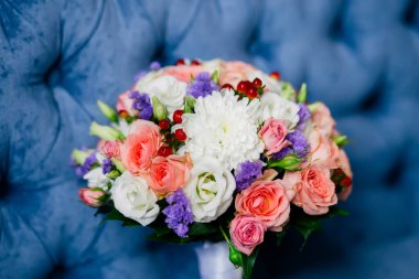 Nişan töreni için gelin buketi.