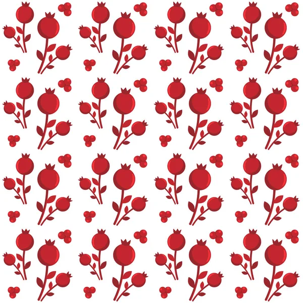 Beyaz arka planda kırmızı böğürtlenlerin çiçek süsü