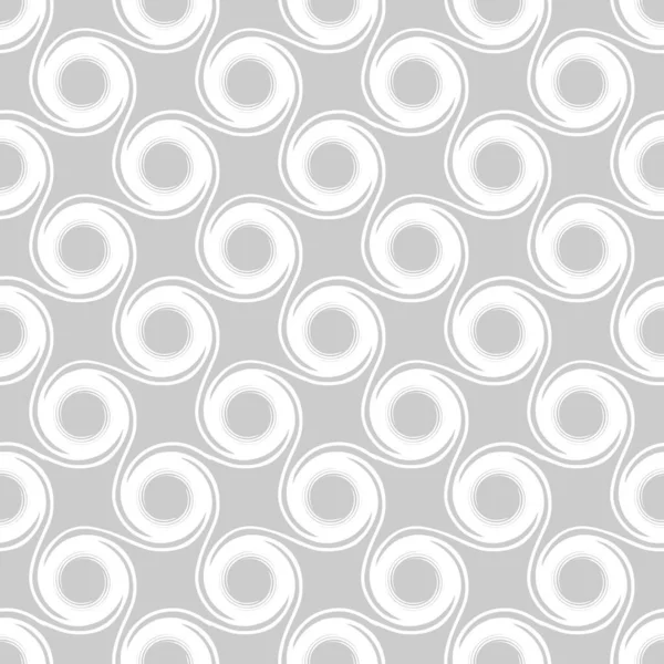 Soyut geometrik arkaplan. Beyaz spirallerin tekrarlayan şablonu