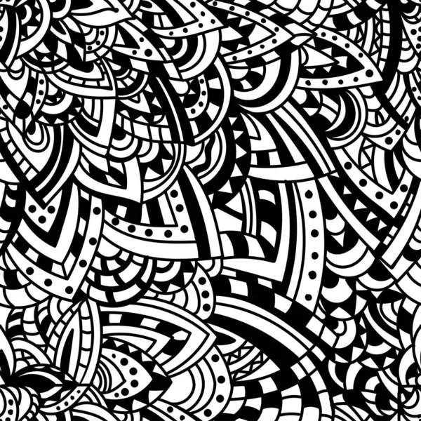 Abstract sketchy doodles ethnic pattern