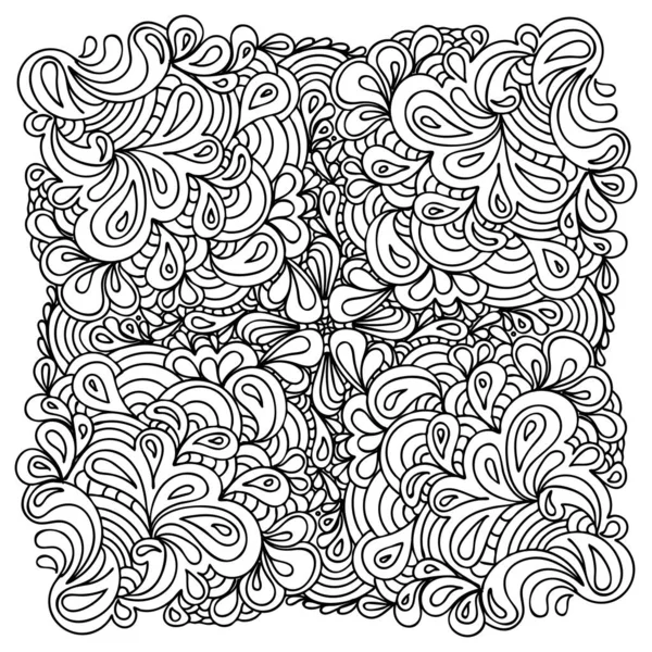 Vektör siyah ve beyaz dekoratif elementler deseni