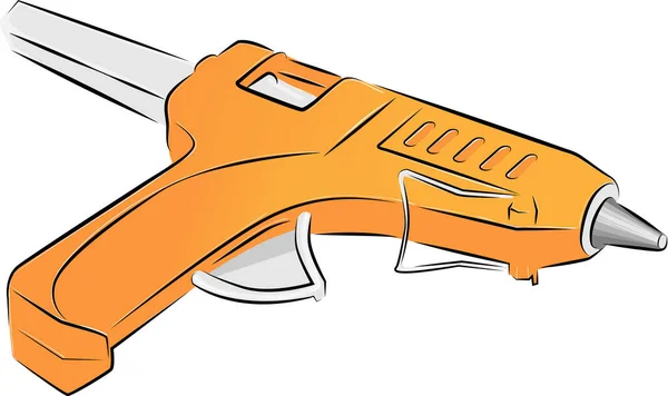 Hot Glue Gun Illustration Glue Stick — стоковый вектор