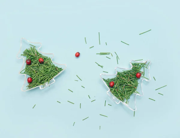 Navidad Inspirado Hermoso Concepto Adorno Transparente Del Árbol Navidad Abierto — Foto de Stock