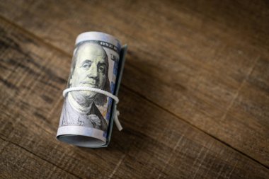 Kopya alanı olan bir dolar banknot..