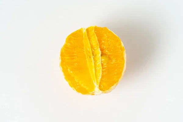 Arancione Rugoso Isolato Sfondo Bianco — Foto Stock