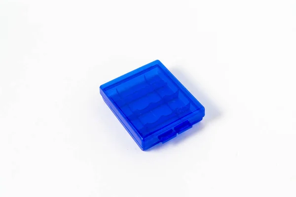 Dry Cell Plastic Container Isolated White Background — 图库照片