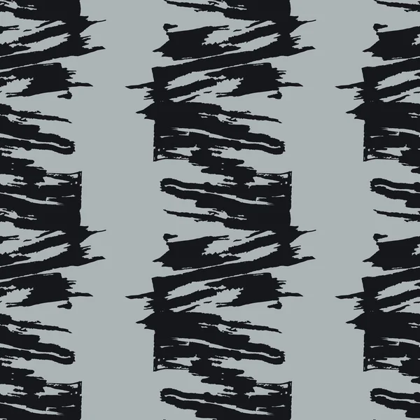 Abstraktes schwarzes und graues nahtloses Muster. — Stockvektor