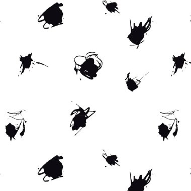 Siyah ve beyaz yuvarlak kıvrım, karalama deseni.