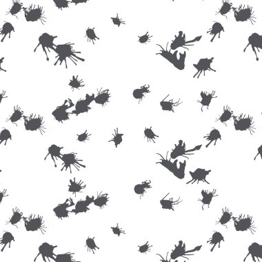 El boyası, gri sıçrama lekeleri, pürüzsüz desenler. Vektör illüstrasyonu. 