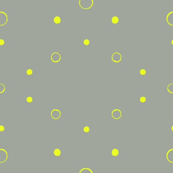 Simple Bicolor Circles Dots Seamless Pattern Vector Illustration — Vector de stock