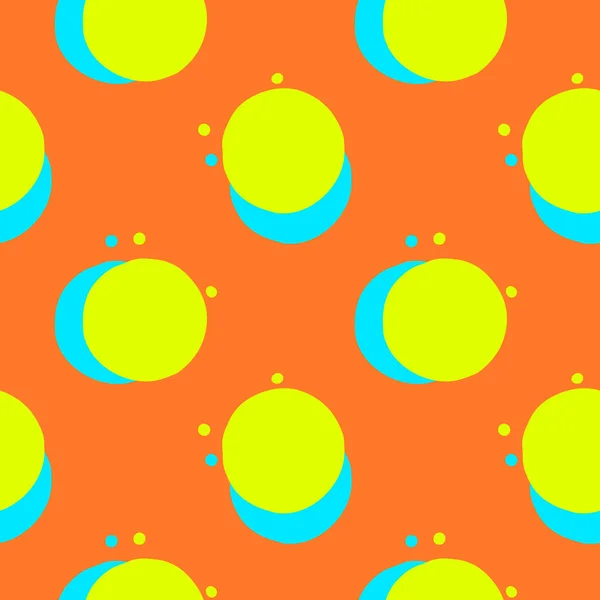 Circles Dots Orange Background Pattern Vector Illustration — Vetor de Stock