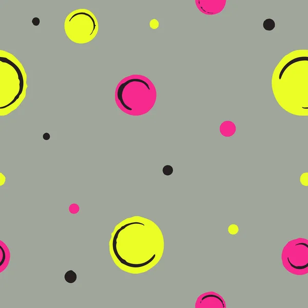 Circle Polka Dot Grey Background Pattern Vector Illustration — Stockvektor