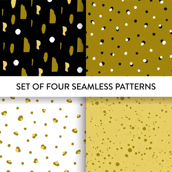 Simple Pattern Set Cutout Shapes Dots Drops Vector Illustration Nice — ストックベクタ