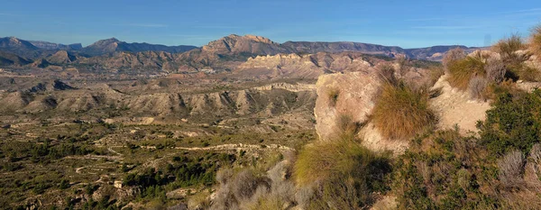 Góry Pobliżu Wioski Busot Alicante Hiszpania — Zdjęcie stockowe