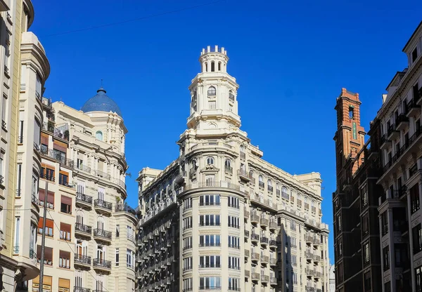 Budynki Historycznym Centrum Walencji Hiszpania — Zdjęcie stockowe