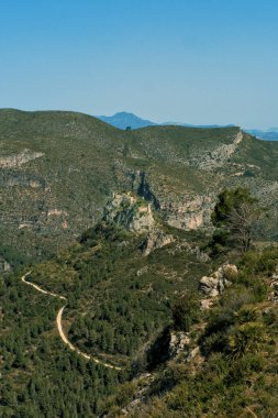 Ebo Vadisi yakınlarındaki Castillo de Ebo, Alicante