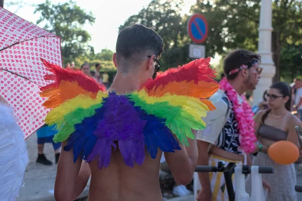 Valência Espana Junho 2022 Participantes Membros Comunidade Lgbt Durante Festival — Fotografia de Stock