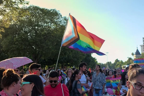 Valência Espana Junho 2022 Participantes Membros Comunidade Lgbt Durante Festival — Fotografia de Stock