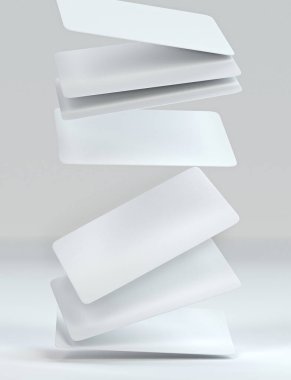 Güvertenin üstünde kağıt oynuyorlar. Tasarım yerleştirme için 3D görüntüleme. Kumarhane, bahis, kumar. Ders materyali. Sunum için 3d şablon. Deste, deste boş..