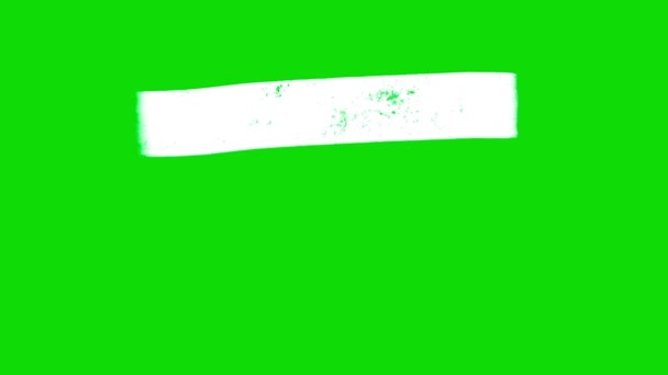 Drapeau russe dessiné à la main isolé sur couleur chroma key green. Animation dessinée à la main. Couleurs blanches, bleues, rouges isolées sur vert. Intro animée. — Video