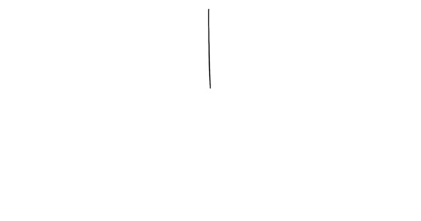 Eléments apparaissant pour dessiner une carte mentale. Animation du mouvement d'une ligne noire sur un fond blanc d'un dessin à main levée. Flèches du centre, flèches vers le centre, étoile, cœur, marches — Video