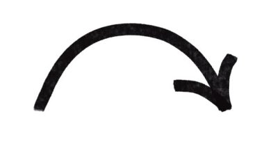 Elle çizilmiş on adet Animasyon Arrow. Hareket eden el, yakın çekilen oklar. Bedava el yazısı elementler. Video blogu, gazetecilik ve ekonomi videosu kavramı. Zihin için elementler