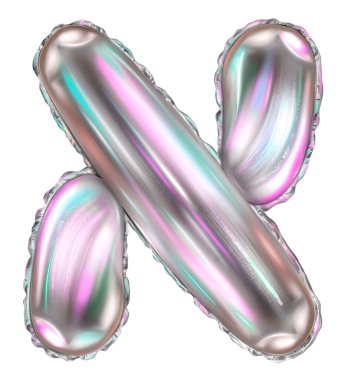Gümüş folyo şişirilebilir oyuncaklar İbranice yazı tipi balonlar. Aleph 'in beyaza izole ettiği gerçekçi bir mektubun üç boyutlu çizimi. İbrani alfabesi. Yahudi bayramları için yaz. 